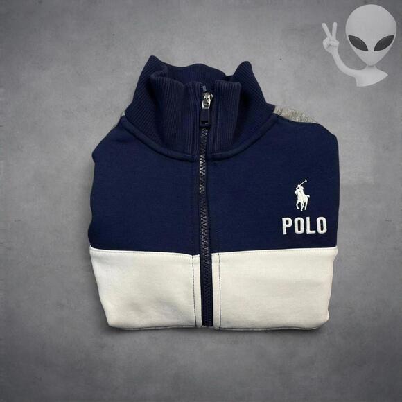 Polo Ralph Lauren Track Jacket XS Navy Striped Athletic - Picture 7 of 7